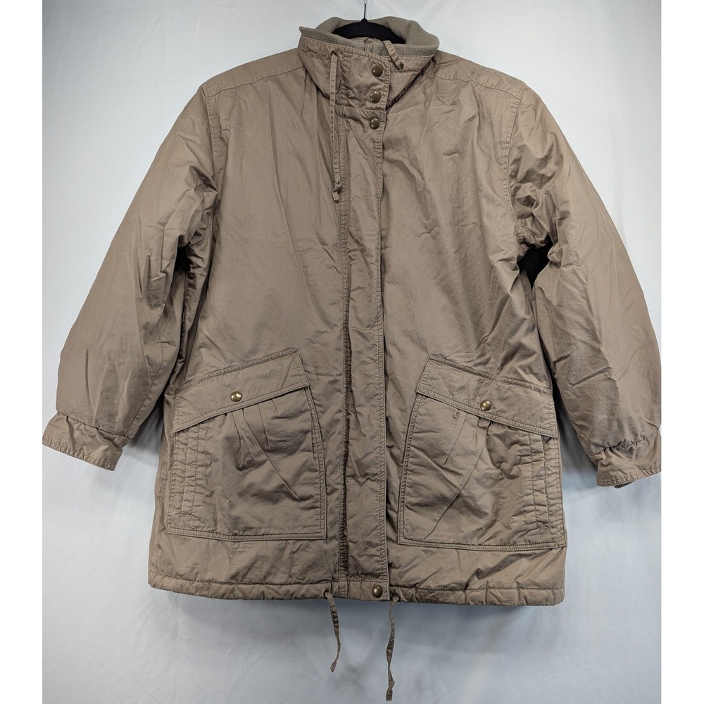 Vintage Eddie Bauer Goose Down Expedition Parka Jacket‎ Tan Khaki Mens XL